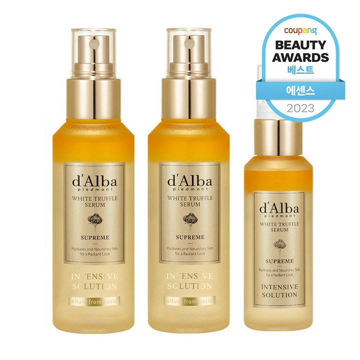 달바 화이트 트러플 수프림 인텐시브 세럼 100ml x 2p 수프림 세럼 50ml 세트, 1세트 달바 화이트 트러플 수프림 인텐시브 세럼 100ml x 2p 수프림 세럼 50ml 세트, 1세트