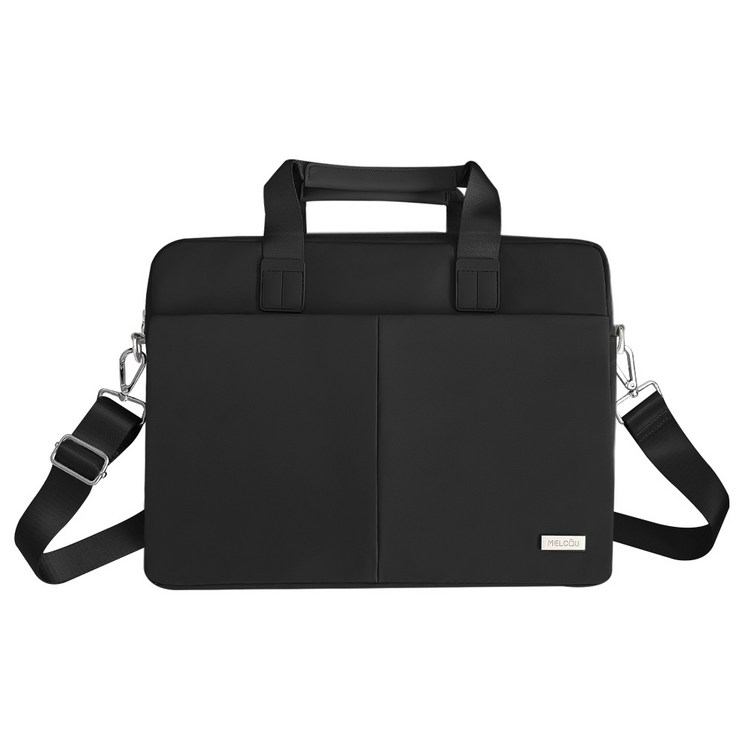 맥북 갤럭시북 13~16인치 3way 노트북 수납 크로스백 출근 가방, 블랙