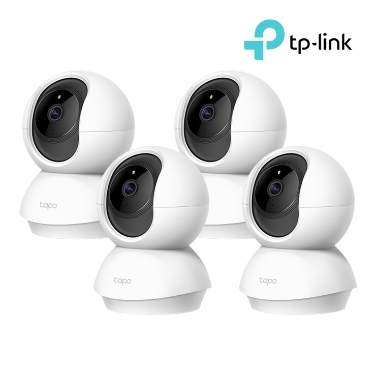티피링크 TC70 4팩 가정용 CCTV 스마트폰 원격회전 카메라 4세트 홈캠