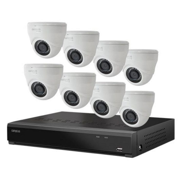 캠플러스 500만화소 직접 자가설치 CCTV세트 8채널8카메라 CP5MPD08083TDVR카메라케이블 일체 포함, CP5MPD08083T