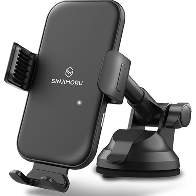 신지모루 오그랩엑스 차량용 고속 무선충전 거치대 송풍구  대쉬보드형, 블랙, SOGWIREMAX2BKSJM