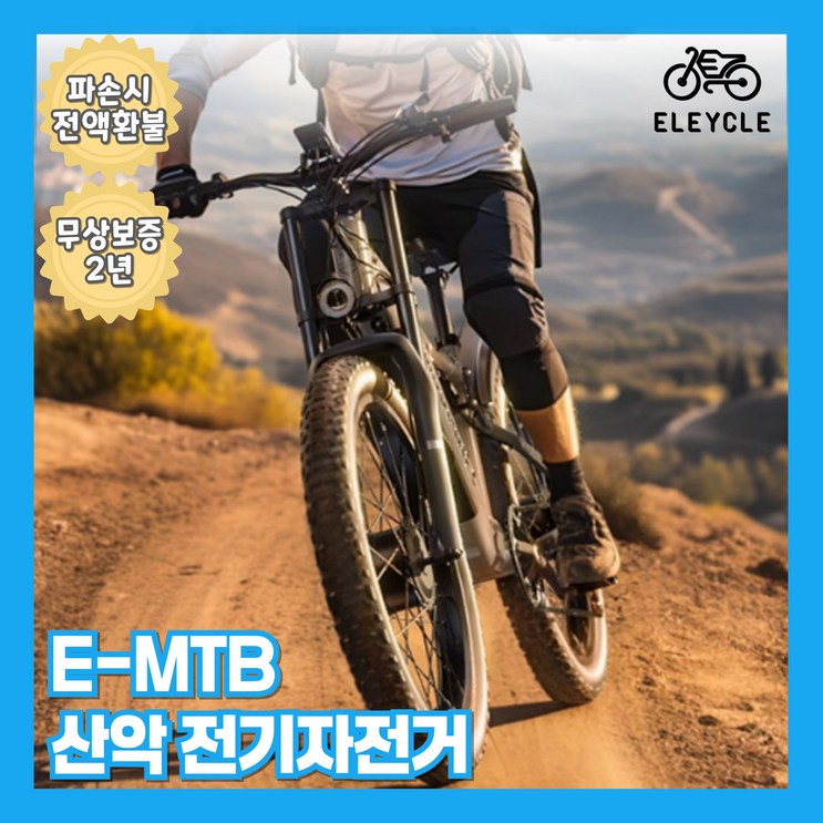 일레이클 고출력 1000W 전기자전거 MTB 전동 출퇴근 산악 배달 PAS 고급형