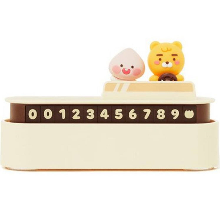 카카오프렌즈 라이언 앤 어피치 차량용 주차번호판 8809814926290, 아이보리, 1개 카카오프렌즈 라이언 앤 어피치 차량용 주차번호판 8809814926290, 아이보리, 1개
