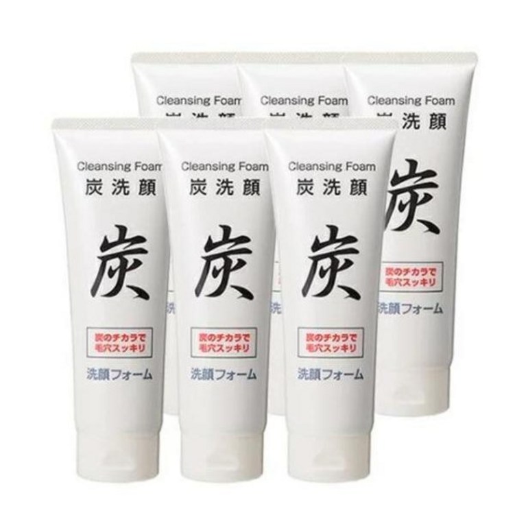 6개세트 일본 숯 클렌징 폼 150g