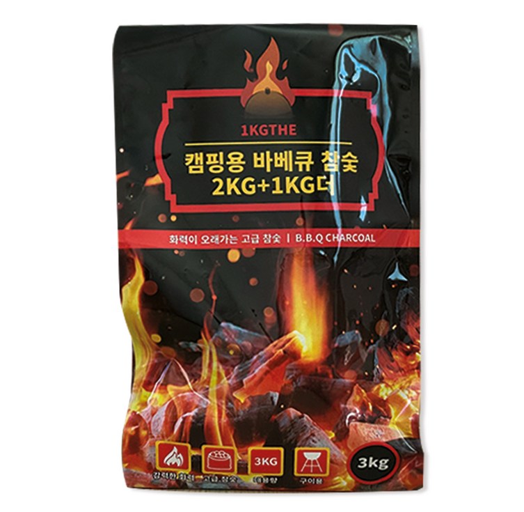 1KGTHE 캠핑용 바비큐 참숯