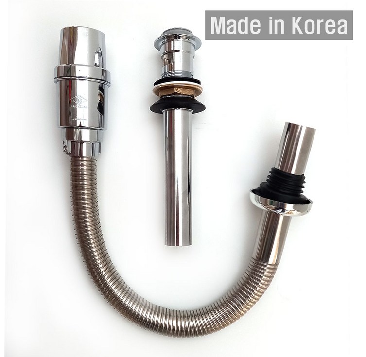 세면대 세트KS 자동팝업 폽업스텐 주름관 아이트랩, 1개