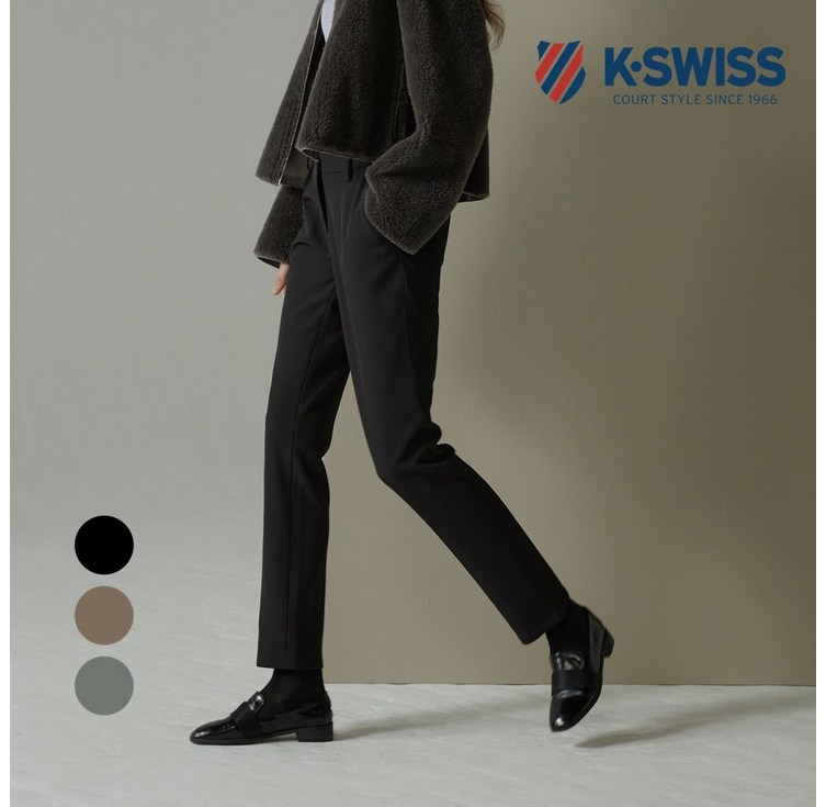 케이스위스 KSWISS 여성 스판 기모 본딩 바지