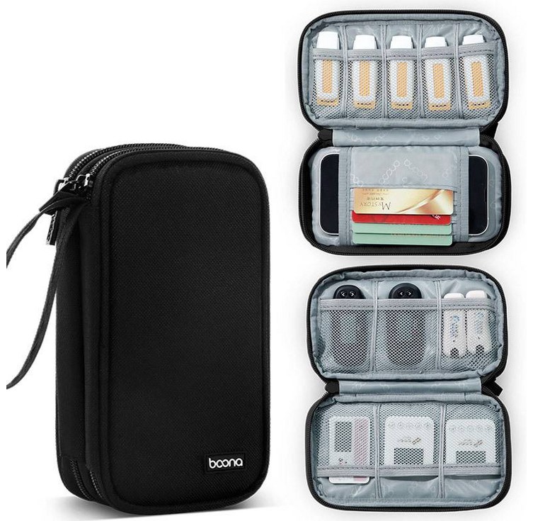 까마느 usb 메모리 휴대용 파우치 카드 케이블 이어폰 파우치