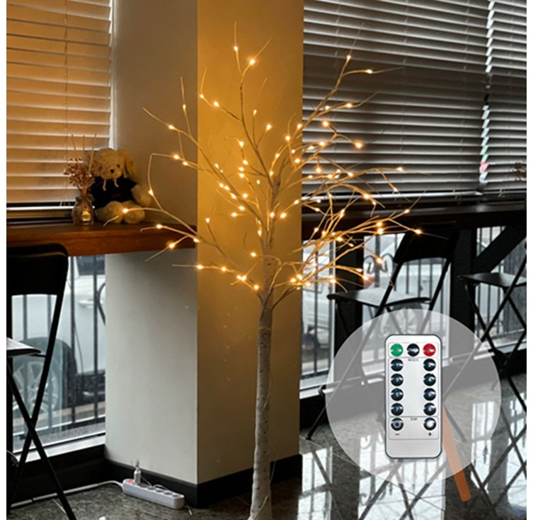 소소 LED 자작나무 무드등 트리 화이트 대형 특대형 150cm 180cm, 화이트, 1개