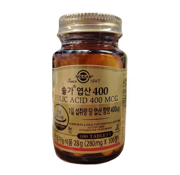 솔가 엽산 400, 100정, 1개