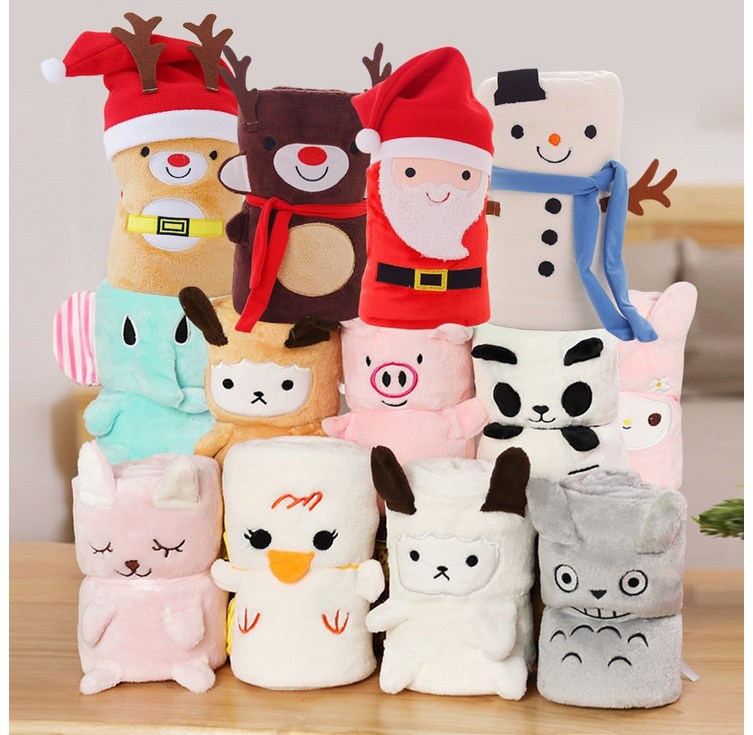 동물농장 담요 8종 귀여운 무릎담요 차박 캠핑 학생 겨울블랭킷 다용도