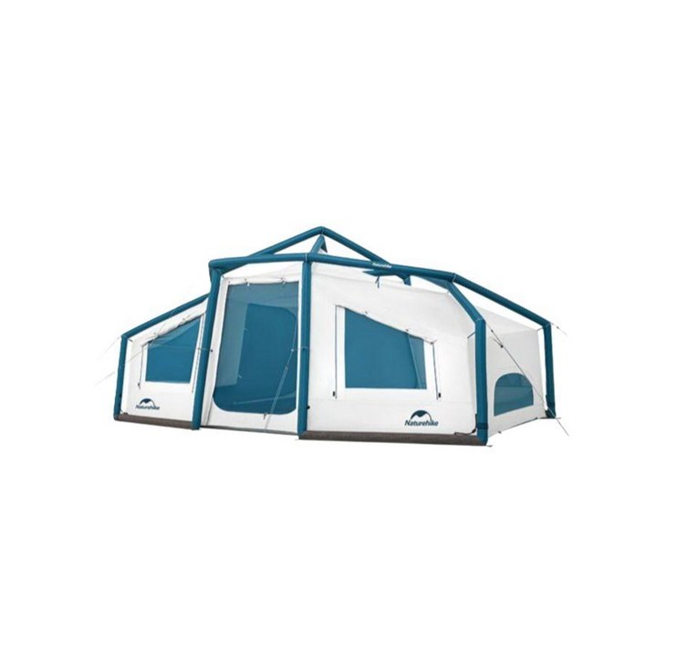 네이처하이크 12x Naturehike Noke 텐트 야외 캠핑 감성 차박 에어텐트 글램핑, 블루 화이트 24 명