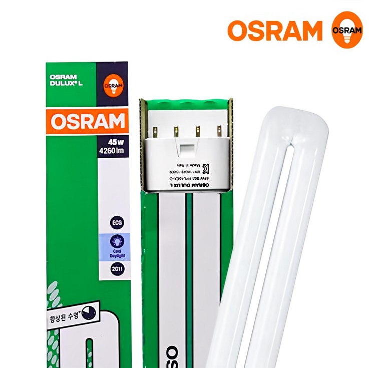 오스람 FPL 삼파장 45W 형광등 전구 DULUX L