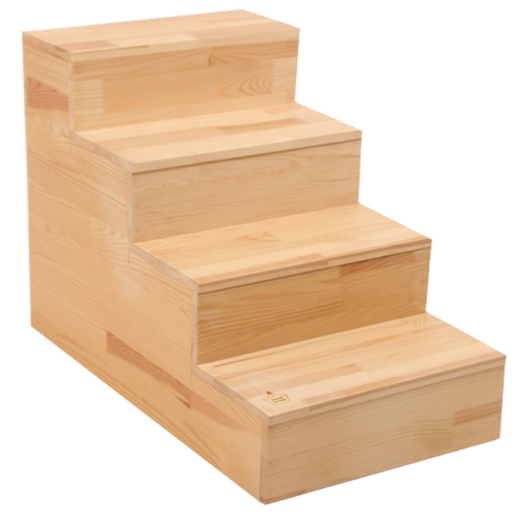 이너피스 원목 4단 강아지 계단 펫스텝 C, 1개