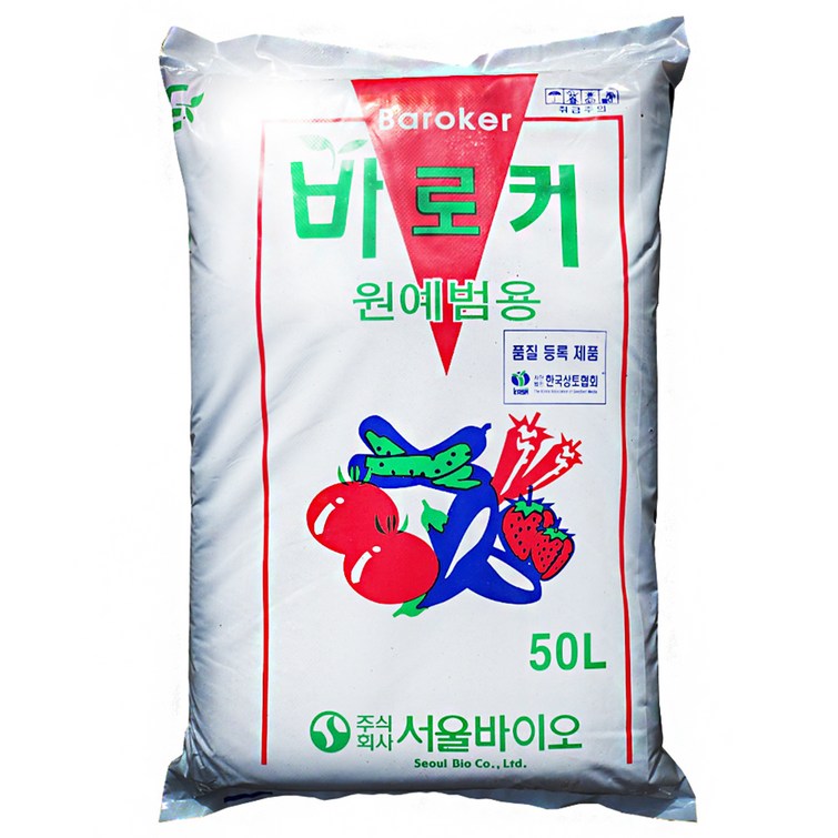 비료컴퍼니 바로커 상토 흙 모종 분갈이 배양토, 1개, 50L 비료컴퍼니 바로커 상토 흙 모종 분갈이 배양토, 1개, 50L