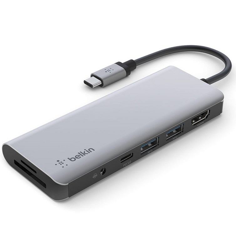 벨킨 7in1 USB C타입 멀티 허브 AVC009btSGY 벨킨 7in1 USB C타입 멀티 허브 AVC009btSGY