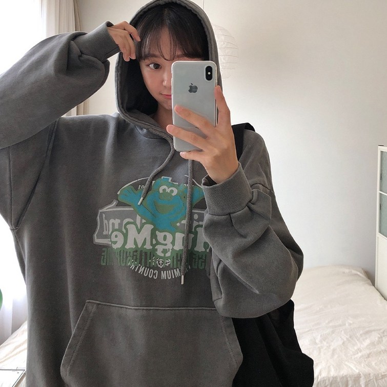 러브앤시티 기모선택 남녀공용 피그먼트 허그미 후드티셔츠 빅사이즈 오버핏 후드티 워싱 프리미엄 원단