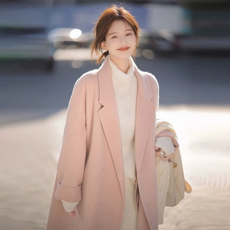 여성 카라넥 루즈핏 모직 롱 코트 데일리 롱 정장자켓 모직자켓 롱자켓 트렌치 코트 여성 카라넥 루즈핏 모직 롱 코트 데일리 롱 정장자켓 모직자켓 롱자켓 트렌치 코트