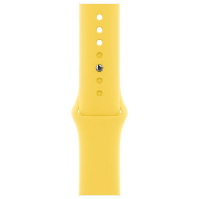 Apple 정품 애플워치 스포츠 밴드, 레몬제스트, 1개, 42/44/45/49mm, Regular 1