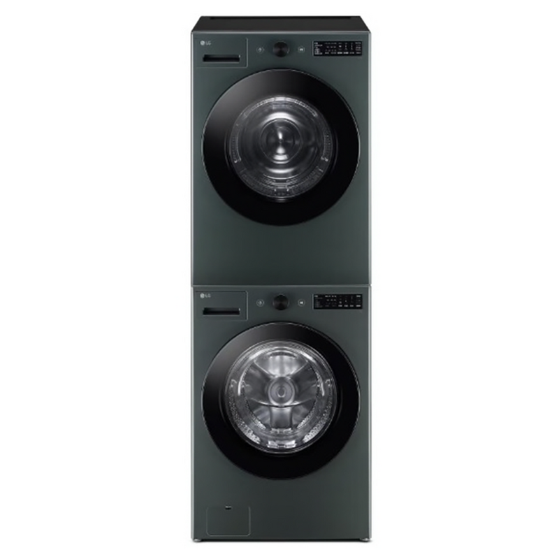 LG전자 트롬 오브제컬렉션 드럼세탁기 + 건조기 세트 KFG19GN-9GN 19kg +19kg 방문설치, 네이처 그린+네이처 그린 1