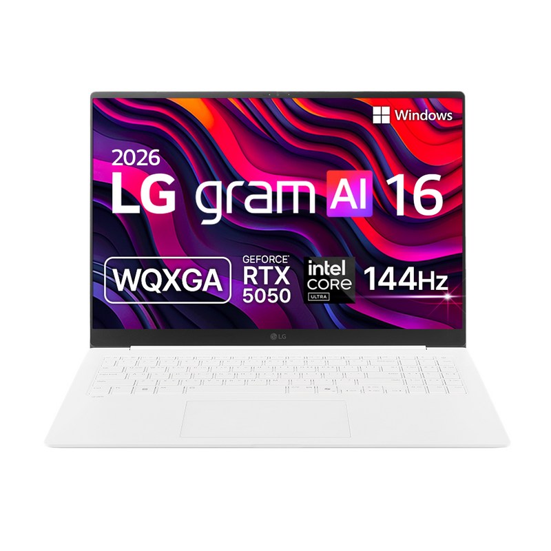 LG전자 2026 그램 프로 16 코어 Ultra5 지포스 RTX 5050 방문설치, 에센스 화이트, 16Z90TR-EA5HK, 512GB, 32GB, WIN11 Home 1