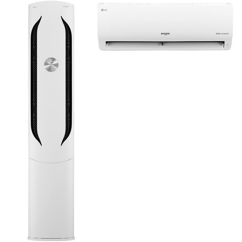 LG전자 58.5㎡(17.7평) + 18.7㎡(5.7평) 휘센 All New 위너 매립배관형 2in1 에어컨 FQ18VCWWT2M 방문설치 1