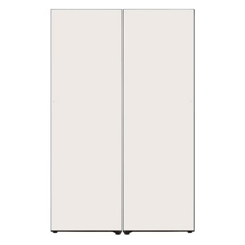 [색상선택형] LG전자 오브제 컬렉션 컨버터블 패키지 좌열림 냉장전용고 베이지 + 우열림 냉동전용고 베이지 + 키트 세트 방문설치, XY322GB3K1 1