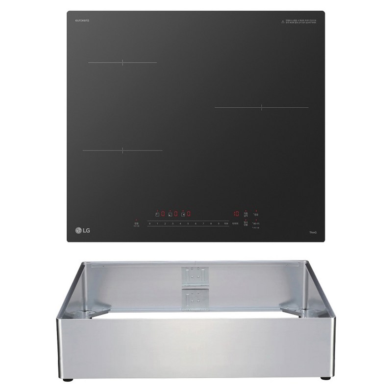 LG전자 디오스 인덕션 3구 + 프리스탠딩 케이스 15cm 세트 방문설치, BEI3QEBLOEA 1