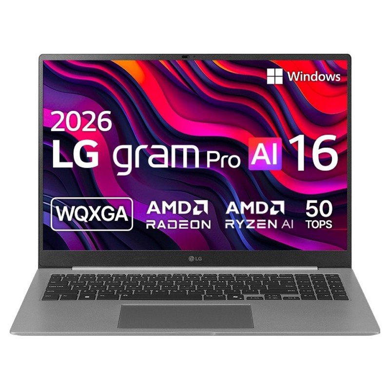 LG전자 2026 그램 AI 16 라이젠 AI 400 시리즈, 에어로미늄 실버, 256GB, 16GB, WIN11 Home, 16Z95U-GS5BK 1