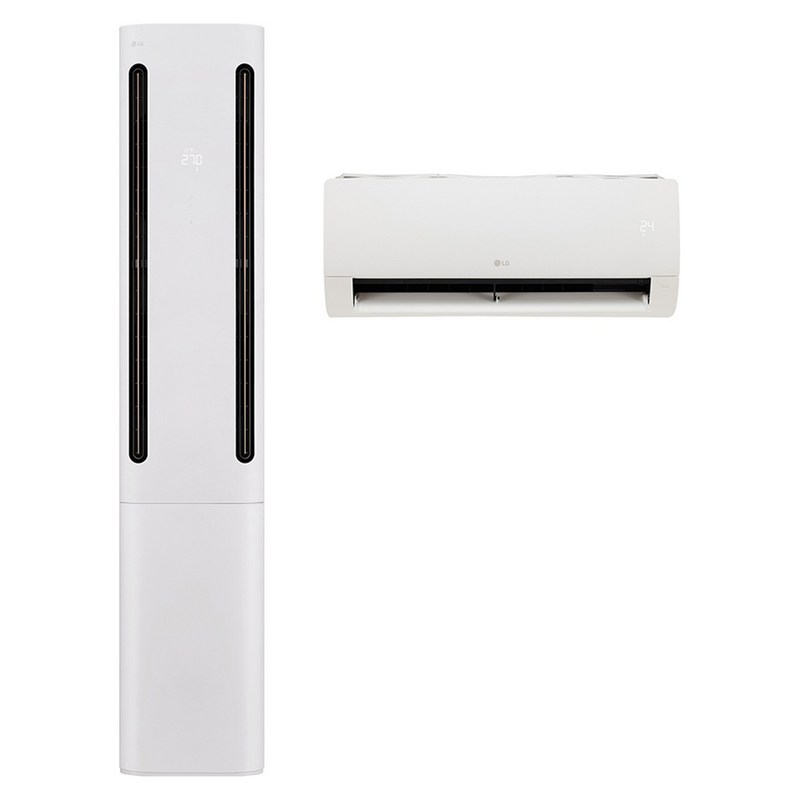 LG전자 인버터 52.8㎡ + 18.7㎡ 휘센 오브제컬렉션 쿨 2 in 1 멀티형 사계절에어컨 1시리즈 실내기 방문설치, FW16FC1EA2M, 매립배관형 1