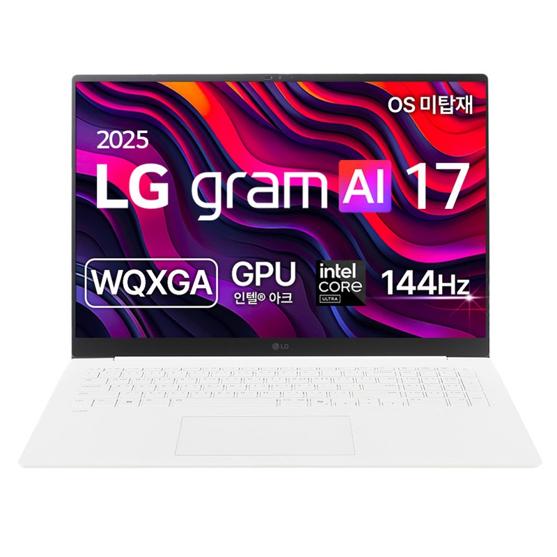 LG전자 2025 그램 AI 17 코어Ultra5 방문설치, 스노우 화이트, 17ZD90TL-GX56K, 256GB, 16GB, Free DOS 1
