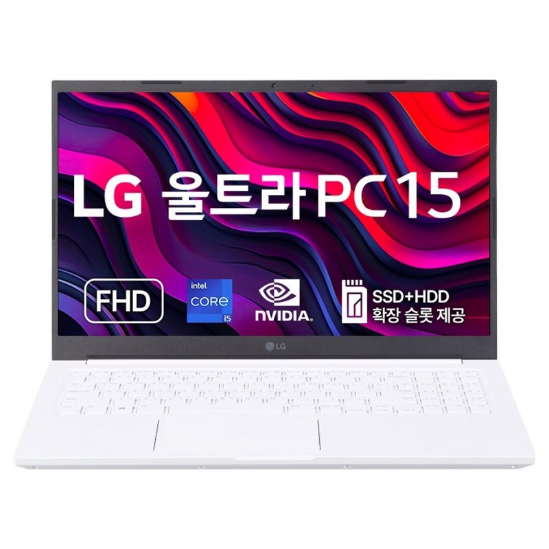 LG전자 2023 울트라 PC 15 코어i5 인텔 13세대 지포스 MX550, 화이트, 256GB, 16GB, WIN11 Home, 15U50R-SA5CK 1