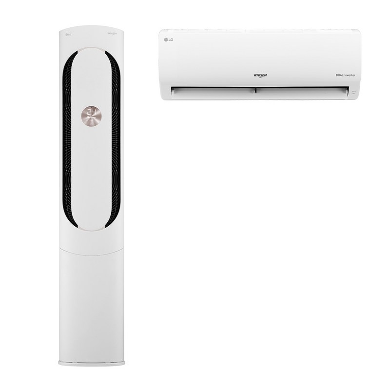 LG전자 인버터 58.5㎡(17.7평) + 18.7㎡(5.7평) 휘센 칸 멀티형 일반배관 듀얼에어컨 FQ18HCKWC2 방문설치, 일반배관형 1
