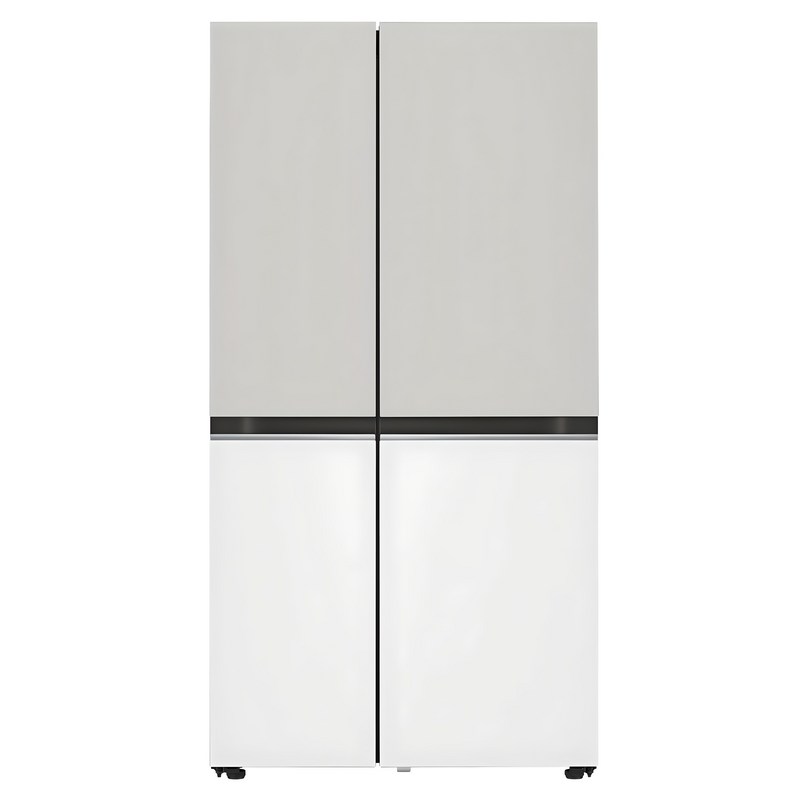 [색상선택형] LG전자 디오스 오브제컬렉션 652L 양문형 냉장고 메탈 방문설치, S634MGW12Q 1