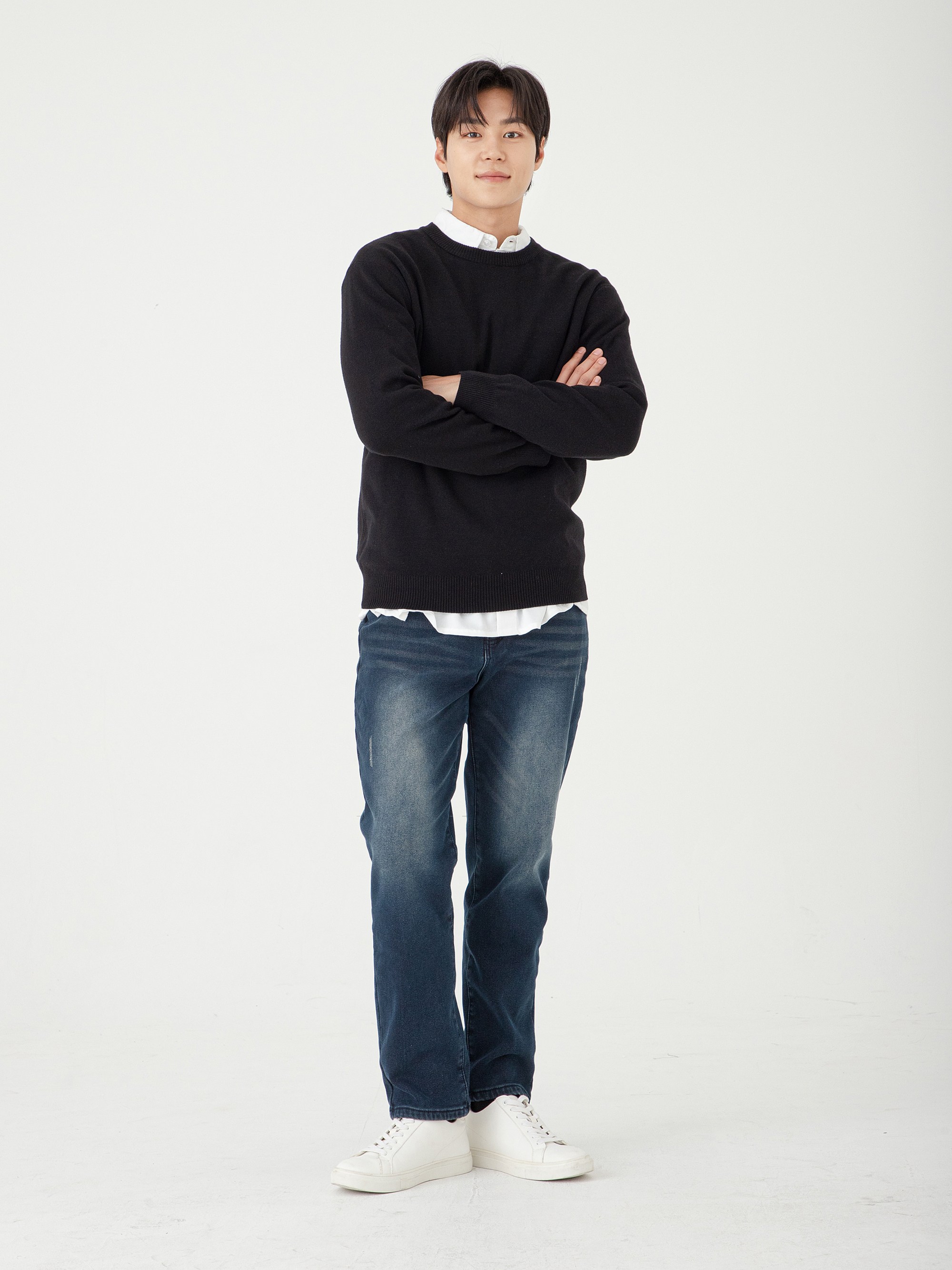 캐럿 남성용 기모 울트라 스판 청바지 - thumb image