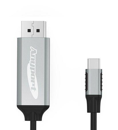 애니포트 C타입-DP PD MHL케이블 AP-MW8KDP, 2m, 혼합색상, 1개 - thumb image