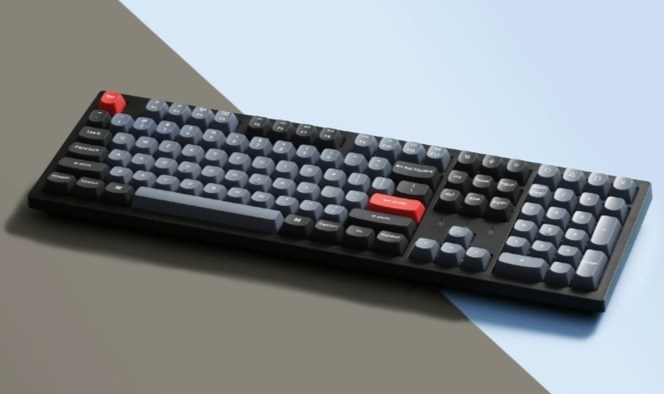 키크론 K10 Pro RGB 기계식 핫스왑 저소음 적축 키보드, 일반형, 혼합색상, K10P H6 - thumb image
