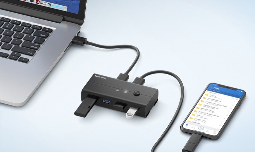 베이직기어 USB 4포트 KVM 스위치 - thumb image