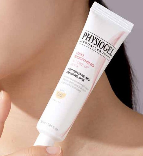 피지오겔 레드 수딩 AI 톤업 썬스크린 베이지 SPF50+ PA++++, 선택완료, 1개, 30ml - thumb image