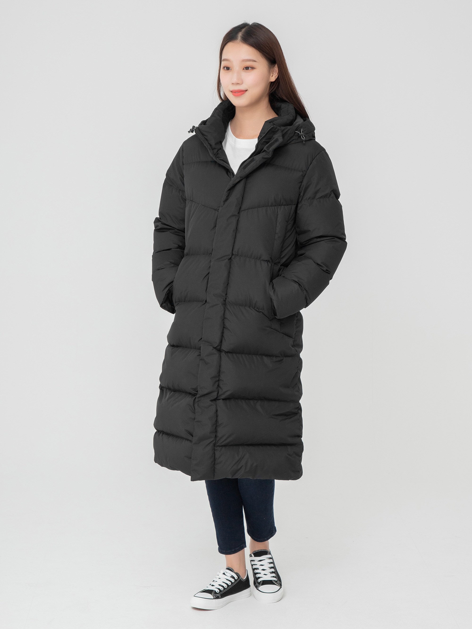 캐럿 남여공용 오리털 벤치 코트 - thumb image
