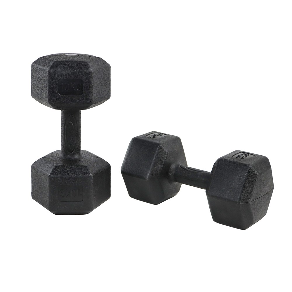 코멧 스포츠 고중량 육각 덤벨 아령 블랙, 10kg, 2개입 - thumb image