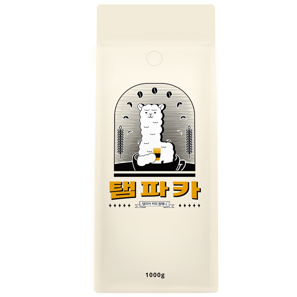 탬파카 산미없는 블렌드 커피 원두, 1kg, 1개, 홀빈(분쇄안함) - thumb image