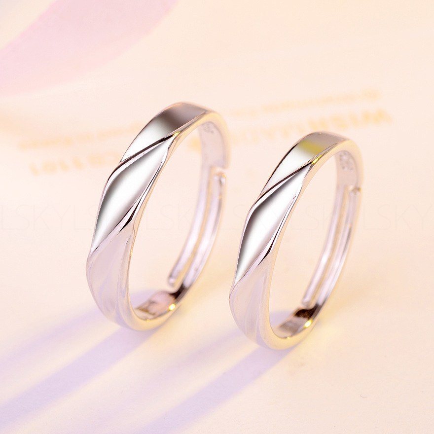 엘스쥬쥬 RC31 Silver 사랑의 물결 은반지 커플링 - thumb image
