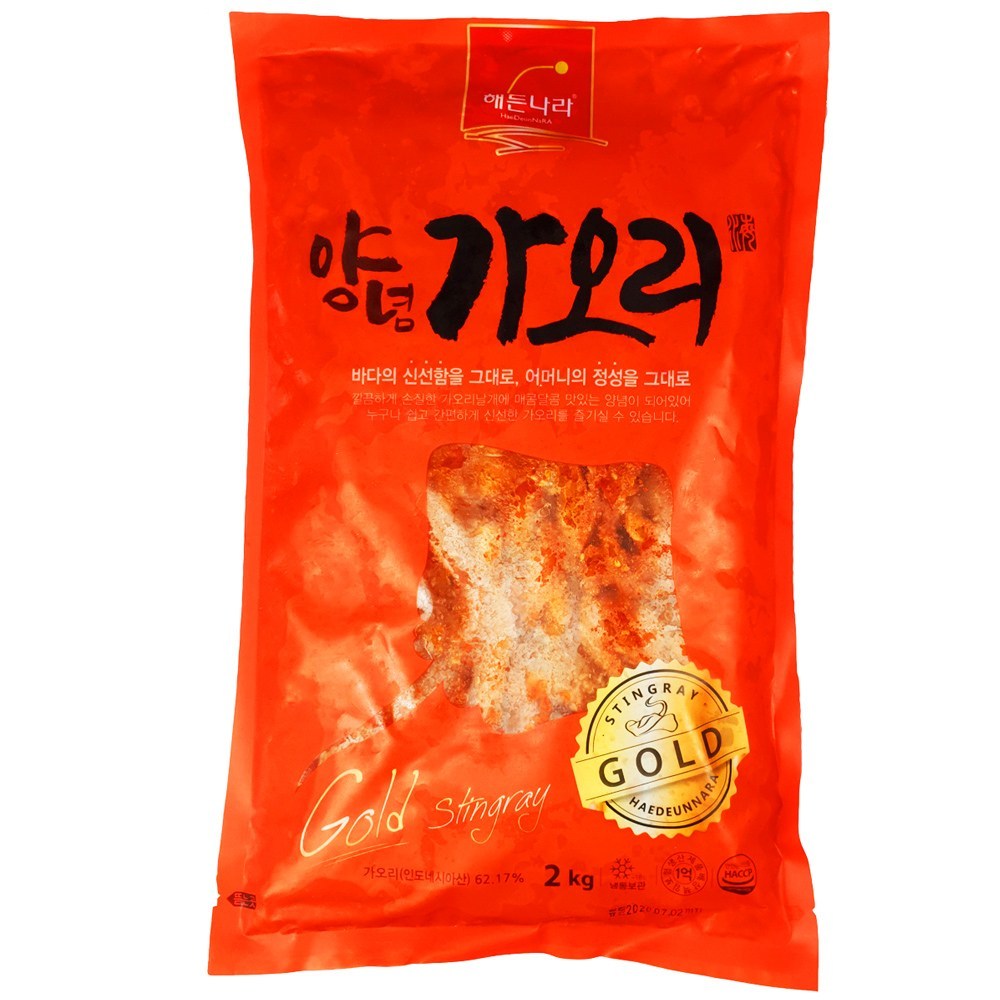 [푸드토스] 양념가오리2kg 가오리양념 회무침 냉면고명 가오리무침 비빔냉면 밥 반찬 술안주, 1개, 2kg - [