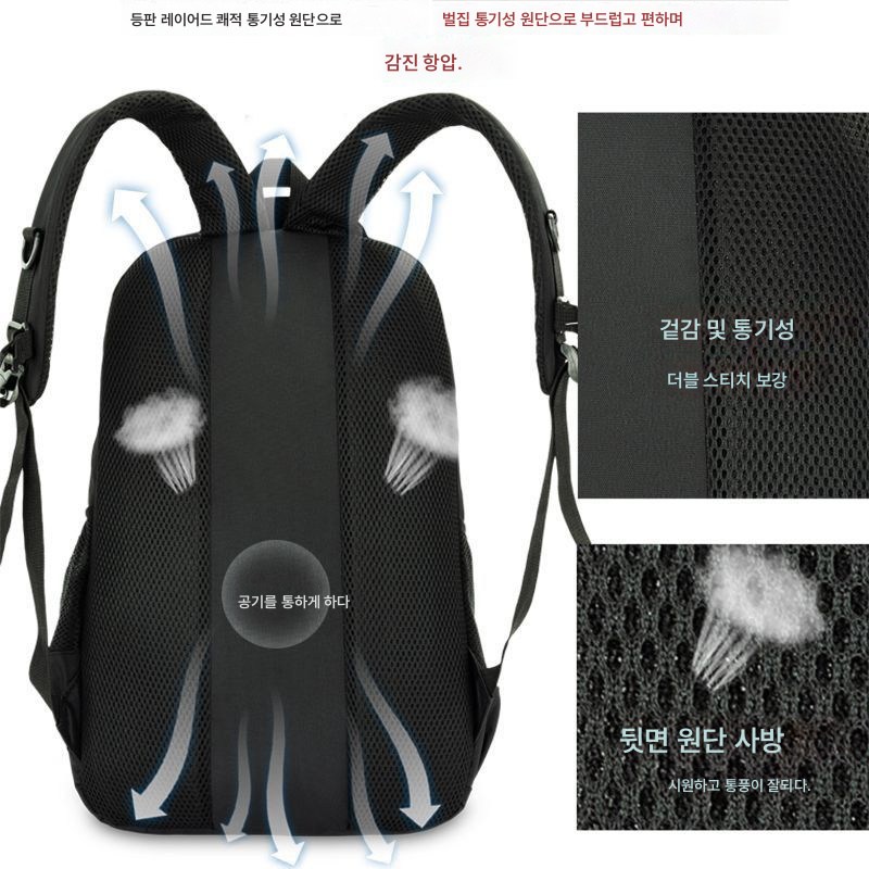 나들이 알바 짐 백팩 남 대용량 비즈니스 여행 컴퓨터 가방 고급 방수 여행 백팩 라지69805 - thumb image