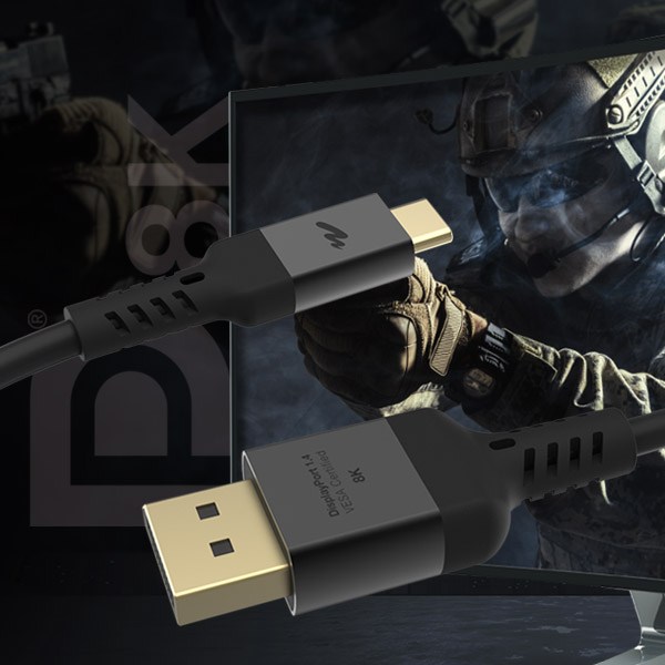 VESA 인증 C타입 to DP 1.4 8K DisplayPort 케이블 1m외, 1개, 1m - thumb image