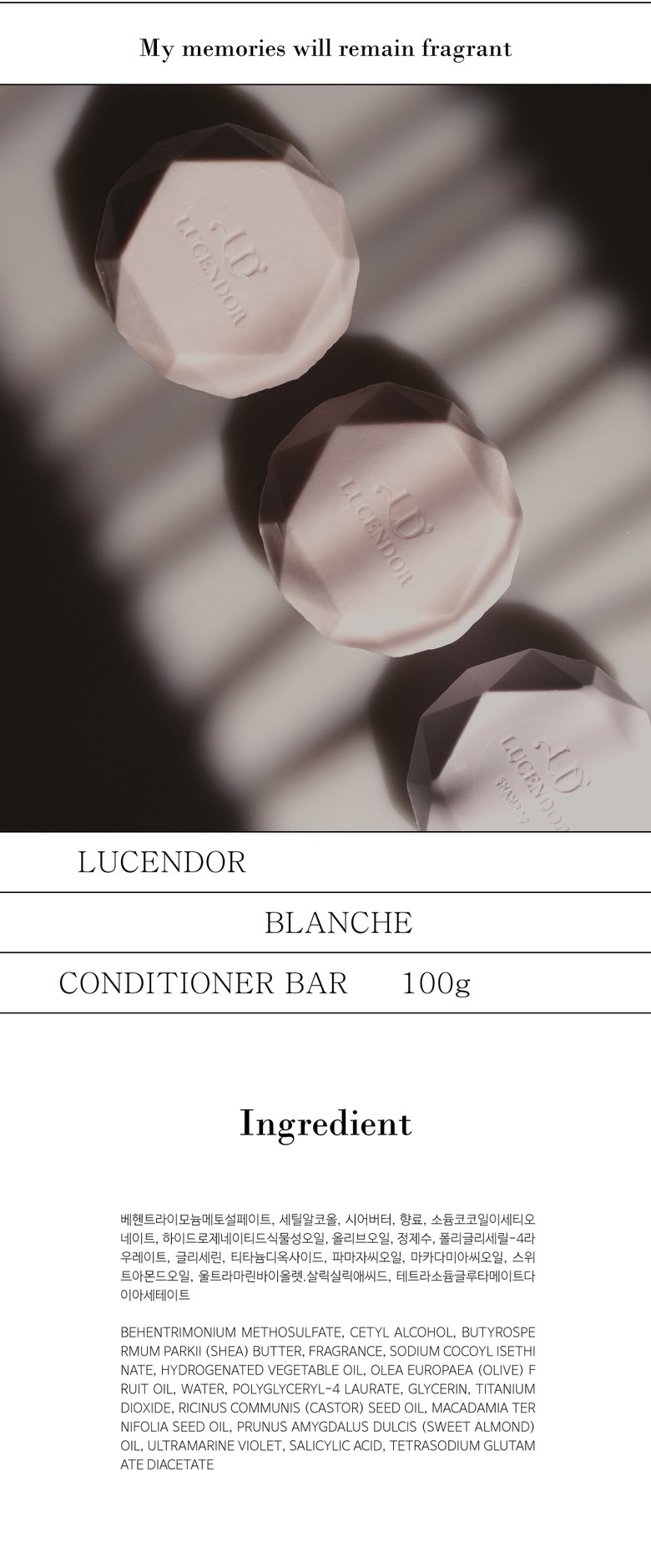 Lucendor Shampoo and Rinse Bar