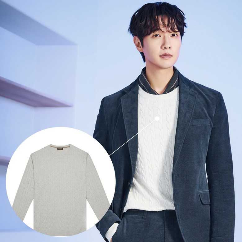 [파크랜드]오스틴리드 23F/W 남성가을겨울라운드긴팔니트 AWR23752 NC울산뉴코아- 이랜드몰
